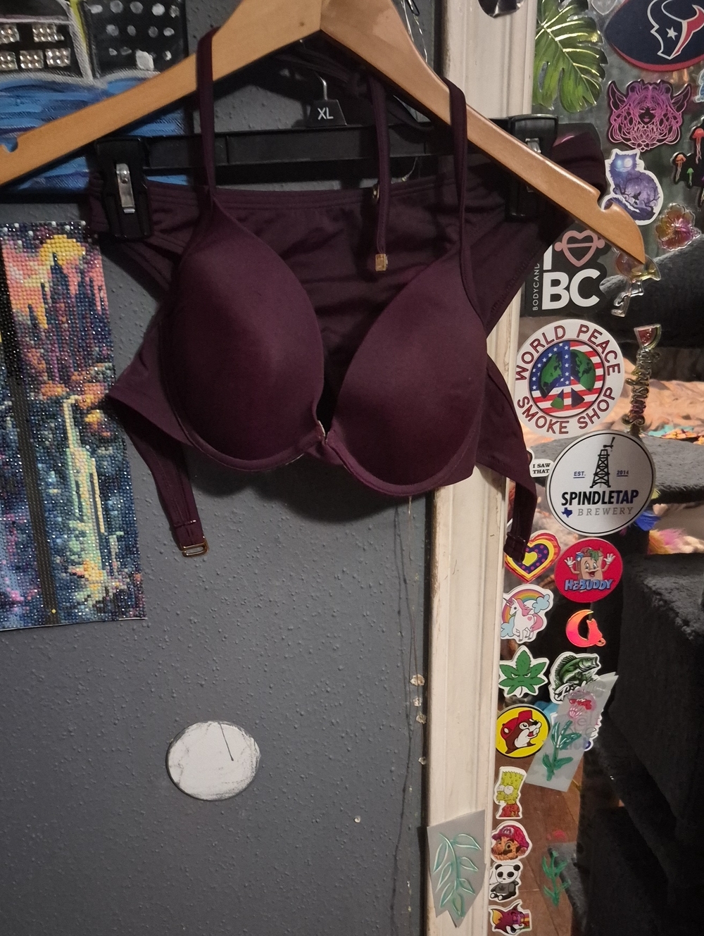 Victoria's Secret Plum Push-Up Bra and Brief Set